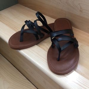 Strappy flip flops